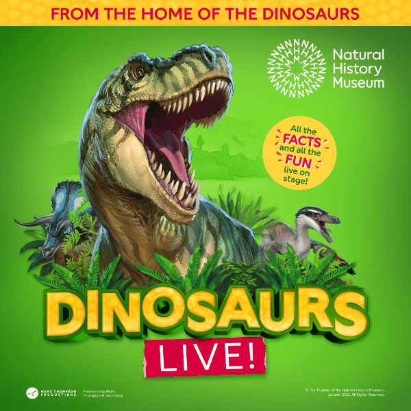 Hero image for Natural History Museum Presents Dinosaurs Live!